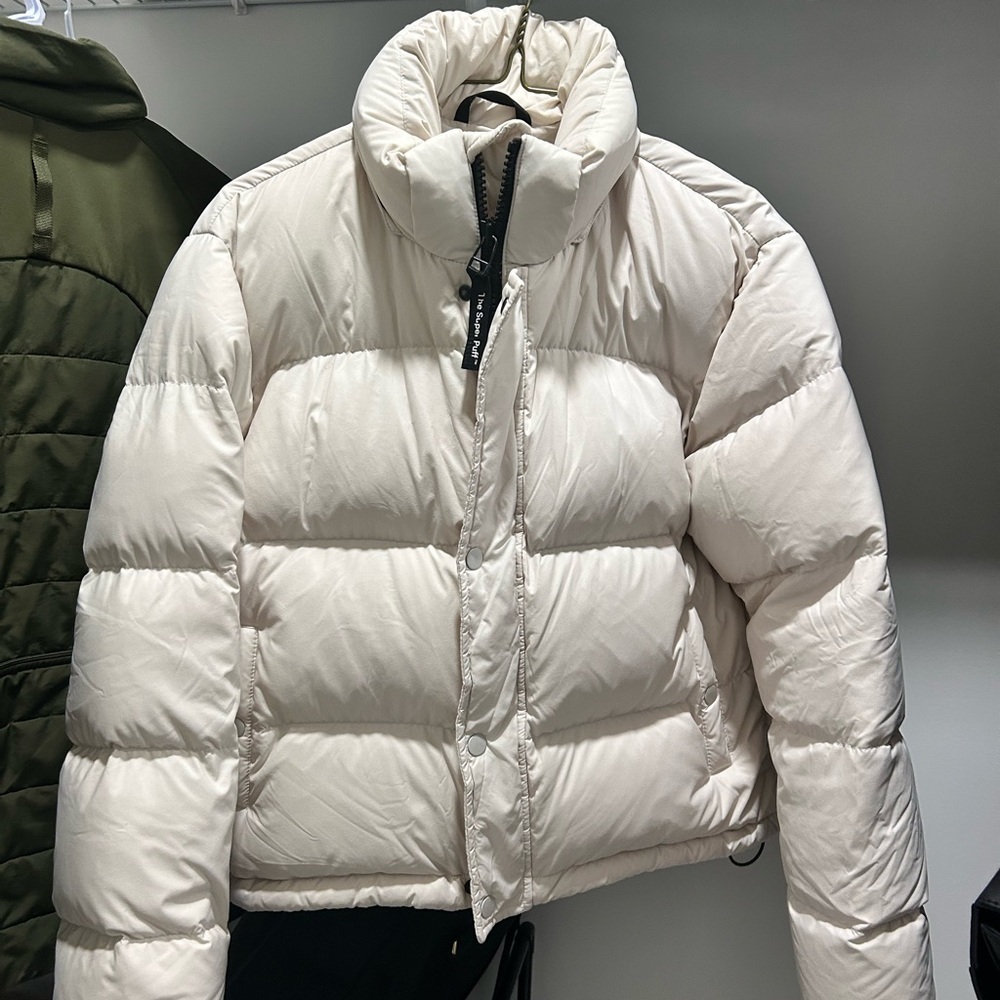 TNA The Super Puffer Off-White Jacket